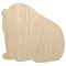 Cute Giant Panda Bear Sitting Unfinished Wood Shape Piece Cutout for DIY Craft Projects